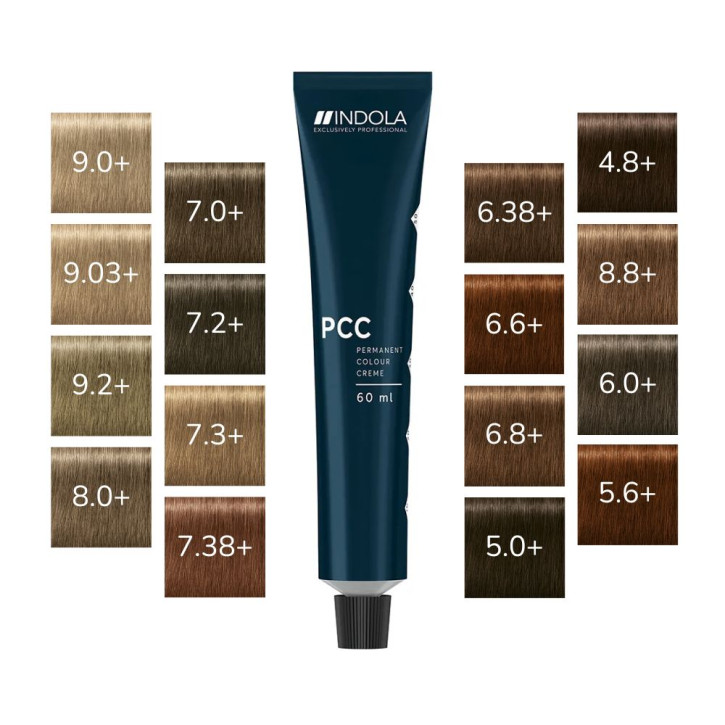 Indola PCC Permanent Color Cream 6.38+ Dunkelblond Gold Schoko Intensiv 60ml